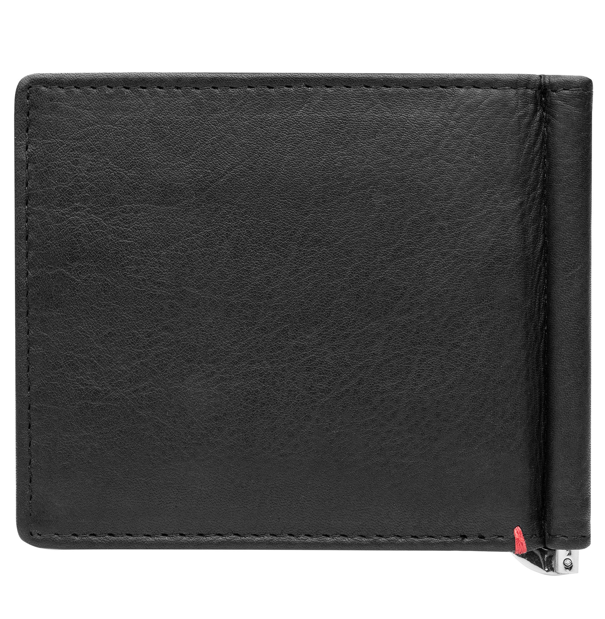 Alternative view of Black Leather Wallet- Zippo 1932 Metal Plate Design