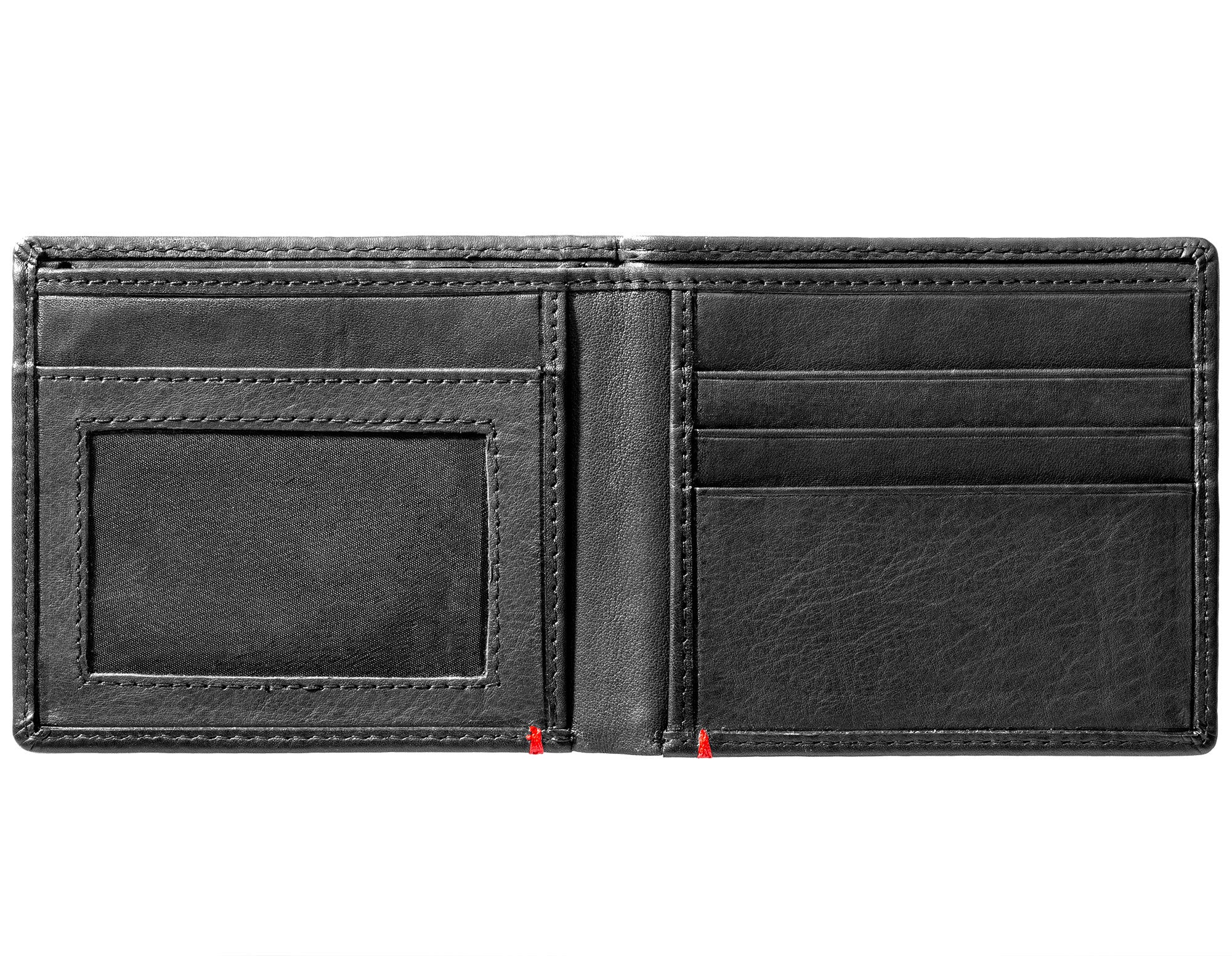 Black Leather Wallet- Fandango Metal Plate Design - Image 4