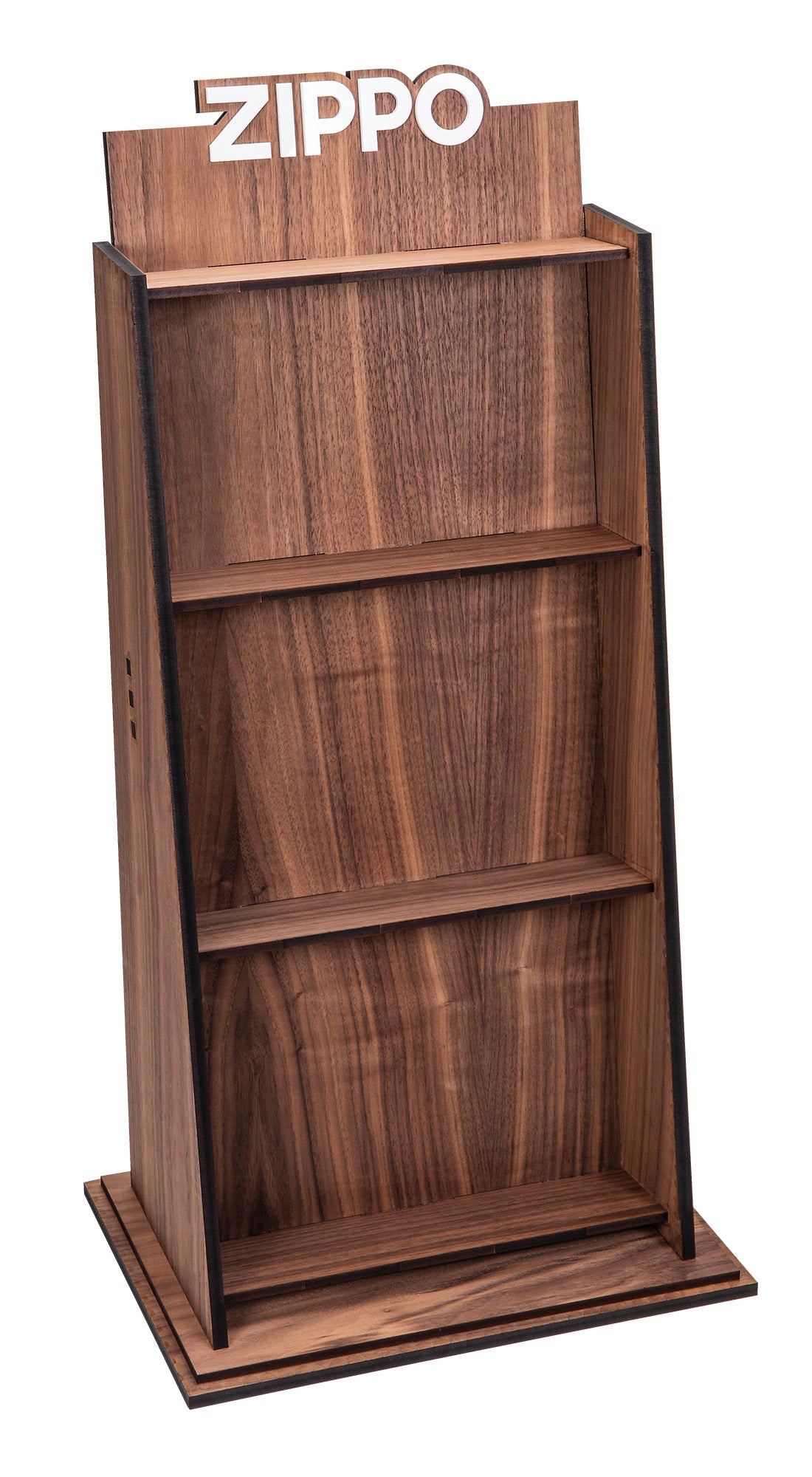 Alternative view of Walnut Heatbank Display