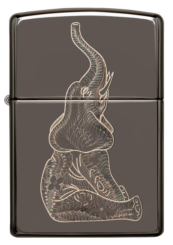 Alternative view of Zentangle Elephant Design