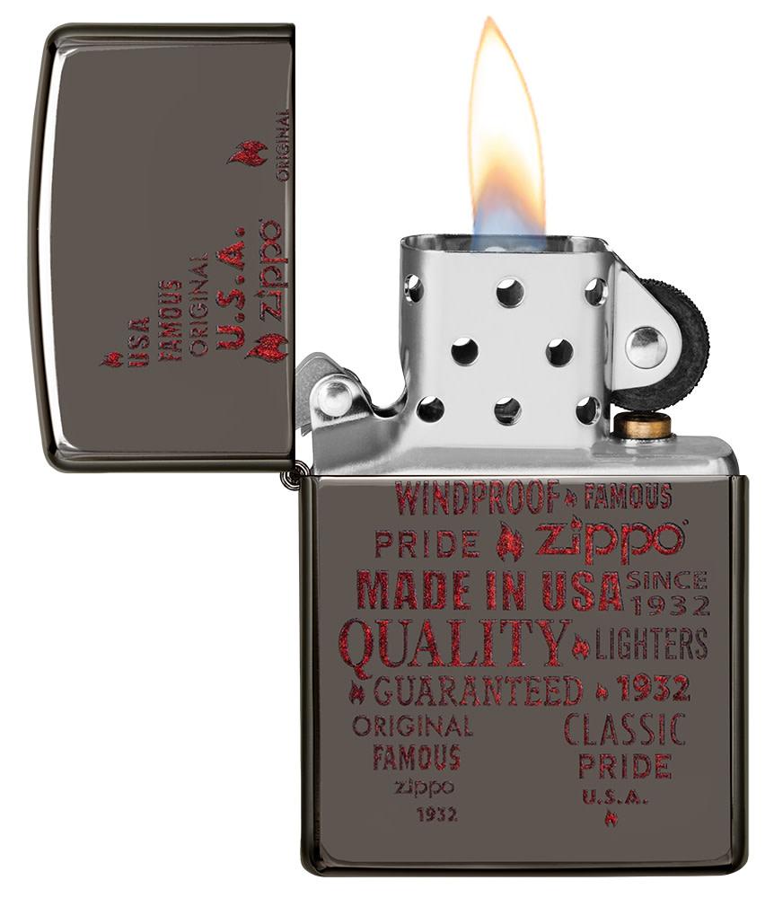 Typographic Zippo Flame Art Design - Image 3