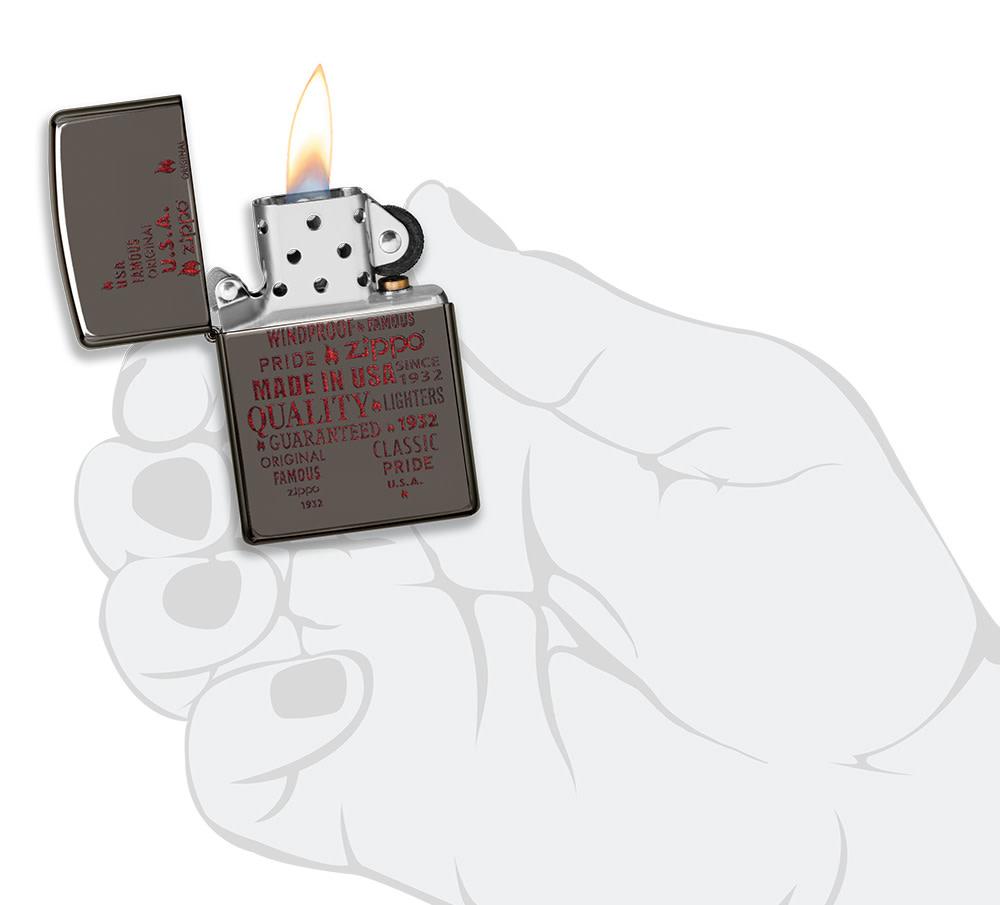 Typographic Zippo Flame Art Design - Image 4