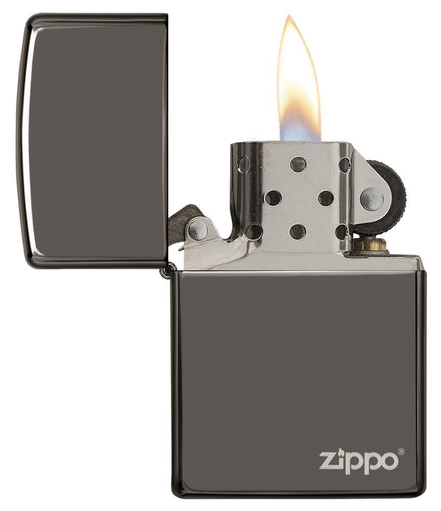Alternative view of Classic Black Ice Zippo Logo