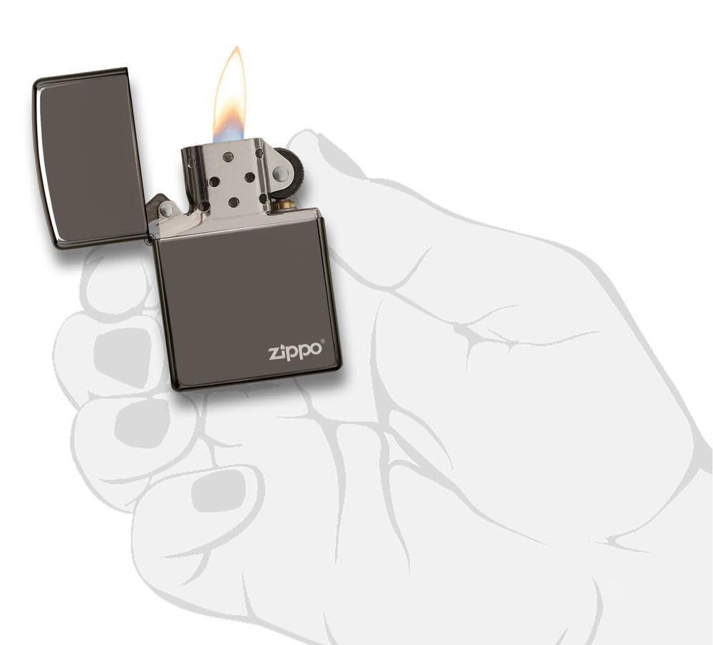 Classic Black Ice Zippo Logo - Image 3
