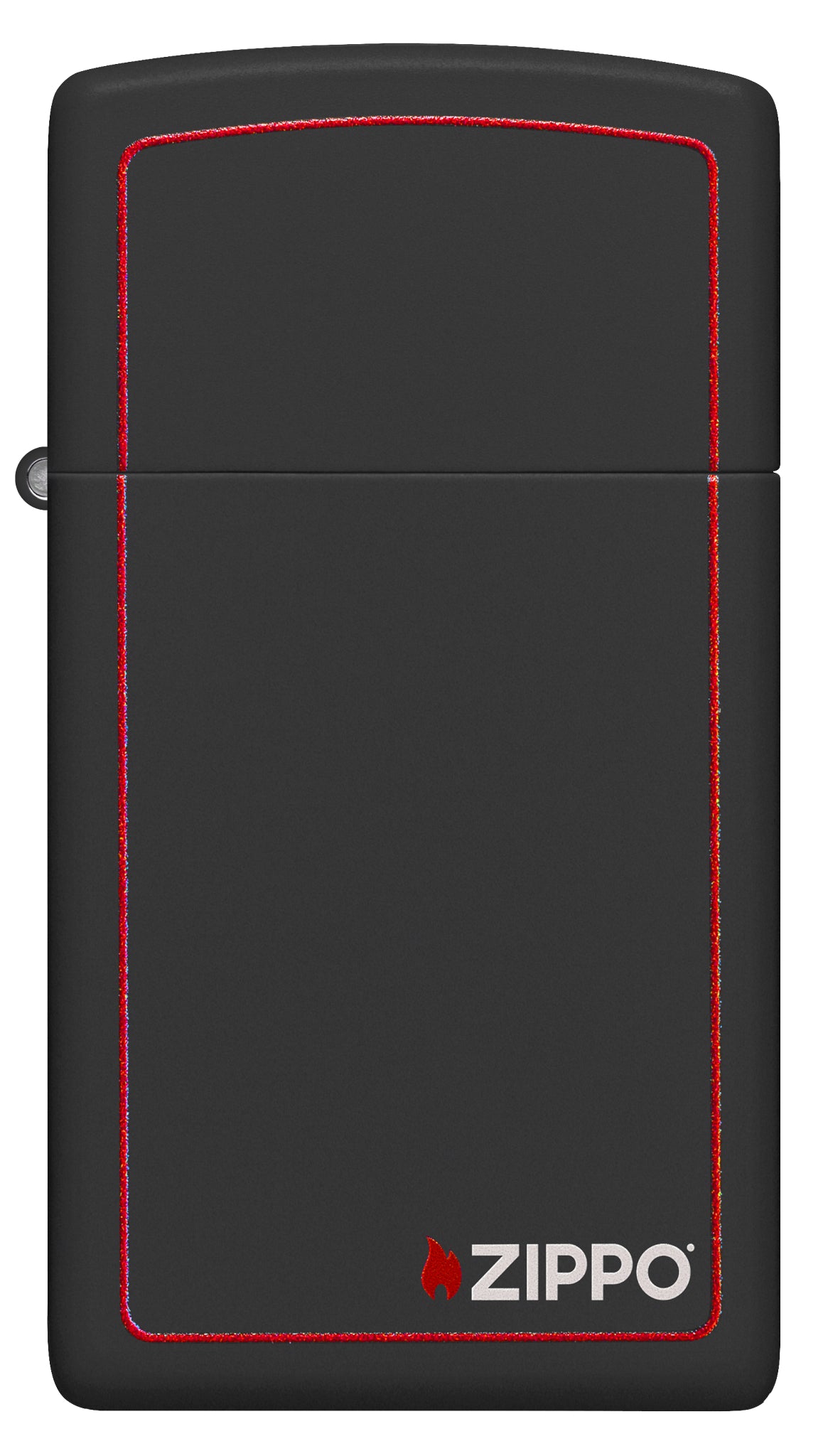 Alternative view of Slim Black Matte with Red Border