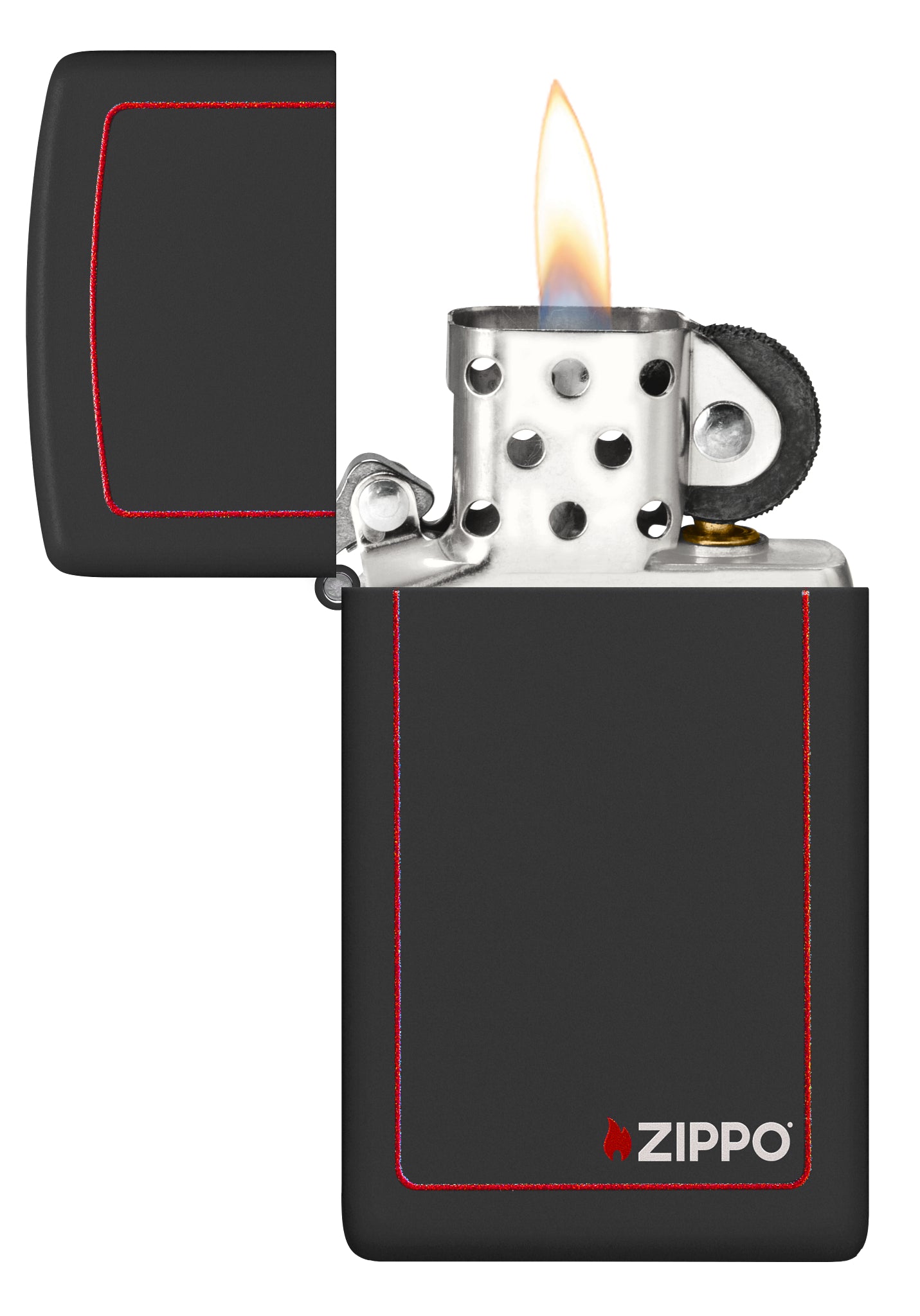 Slim Black Matte with Red Border - Image 3