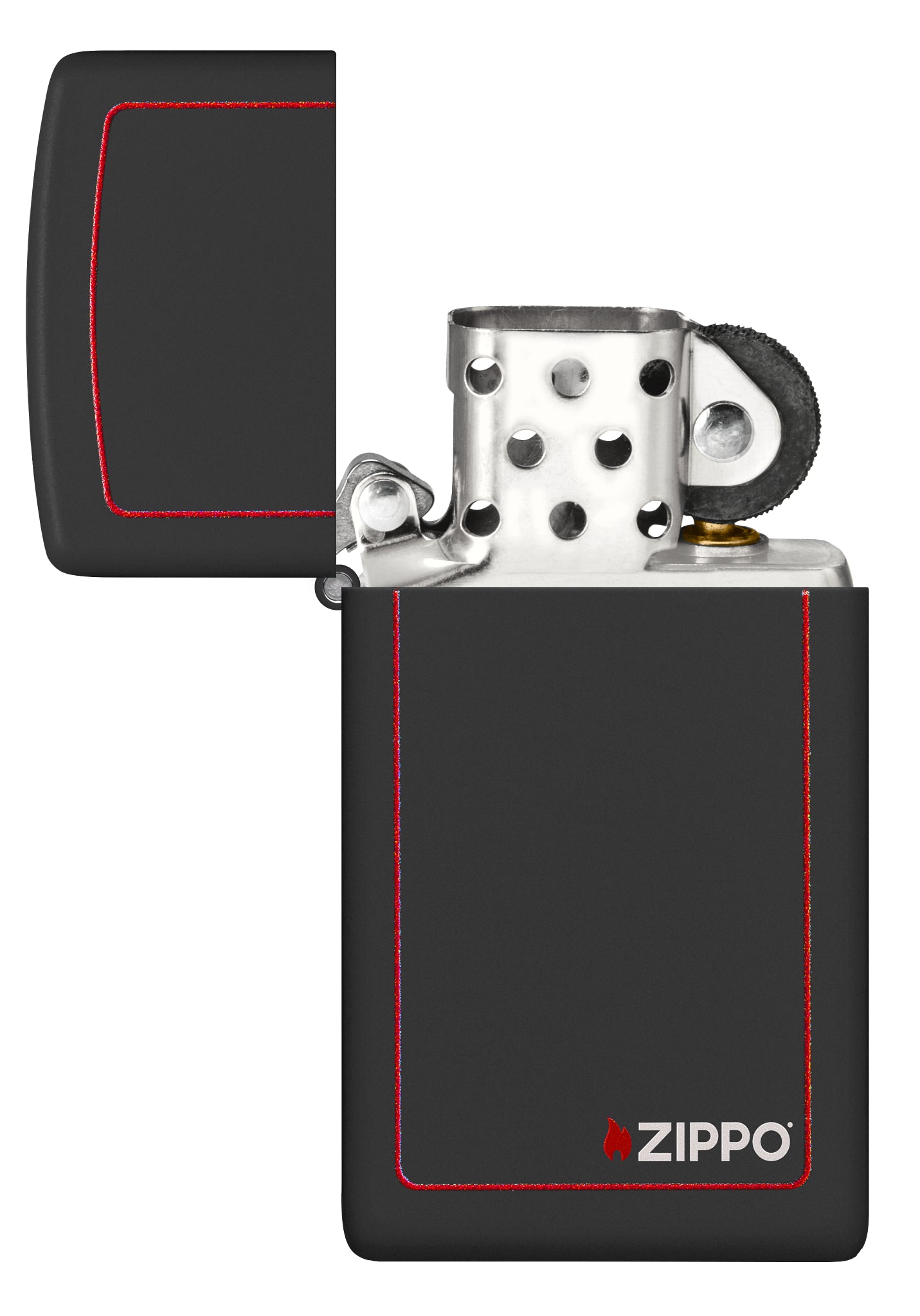 Slim Black Matte with Red Border - Image 4