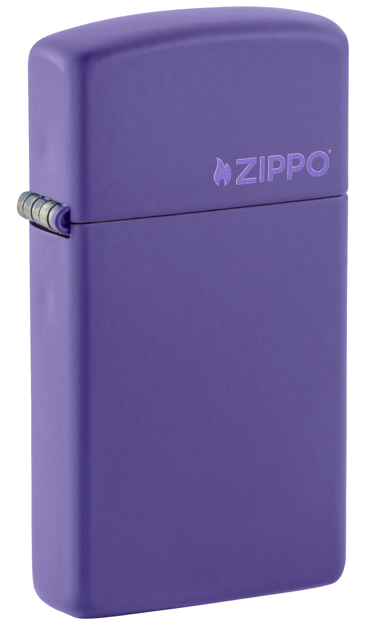 Slim Purple Matte Zippo Logo