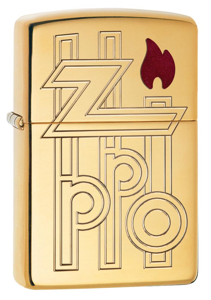 Armor High Polished Brass Abstract Logo