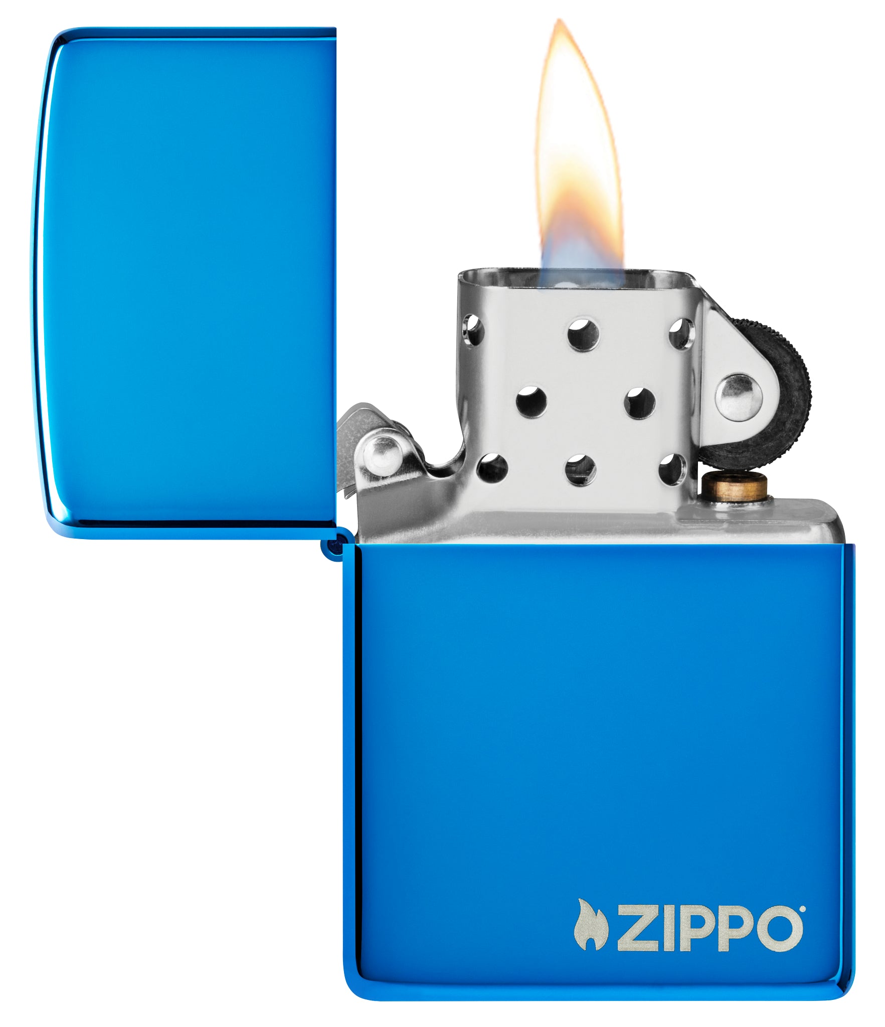 Classic High Polish Blue Zippo Logo - Image 3