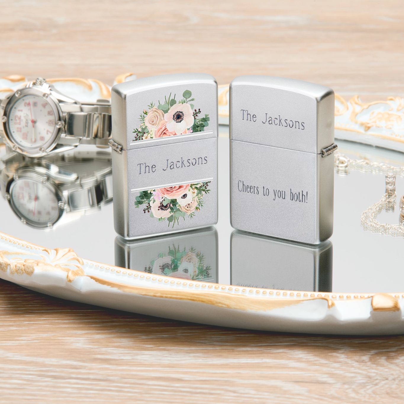 Alternative view of Floral Lighter