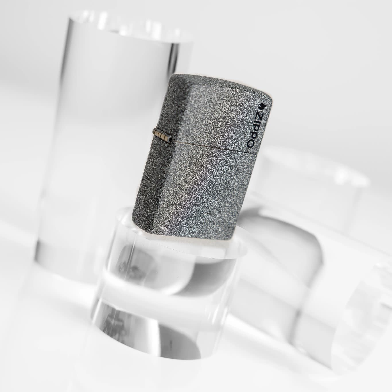 Alternative view of Classic Iron Stone Zippo Logo