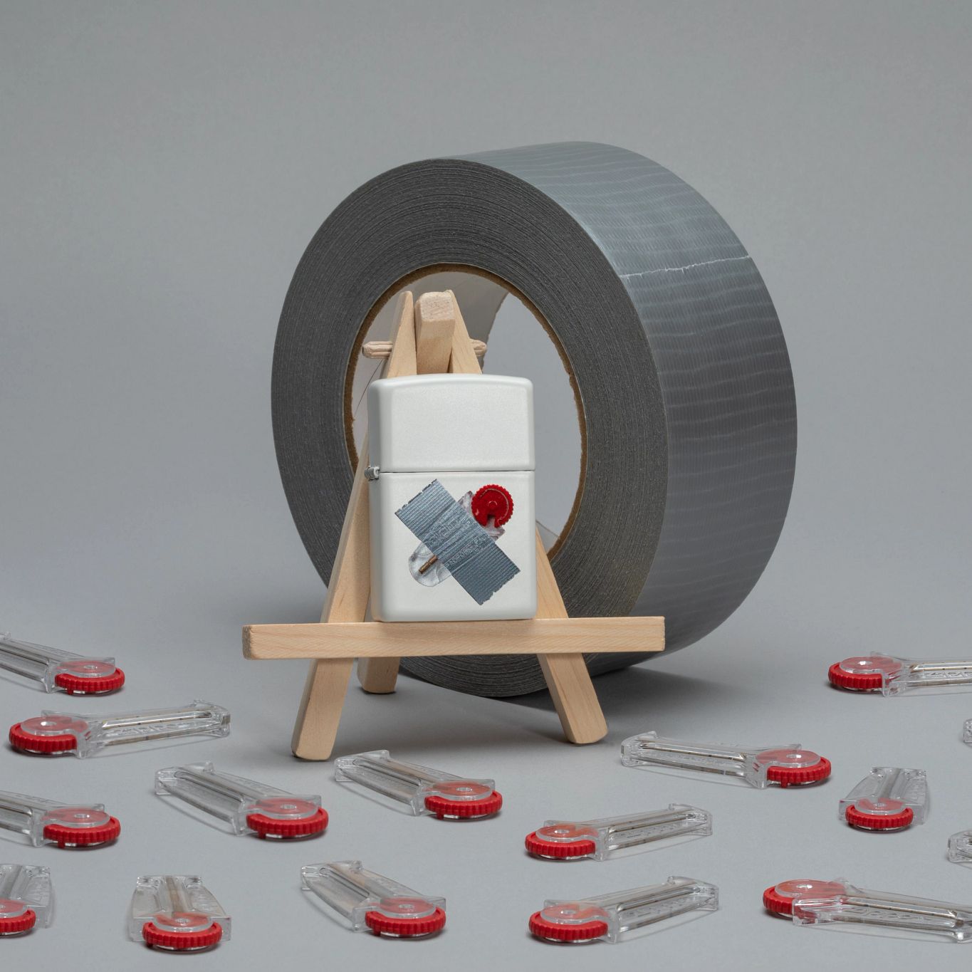 Alternative view of Taped Flint Dispenser