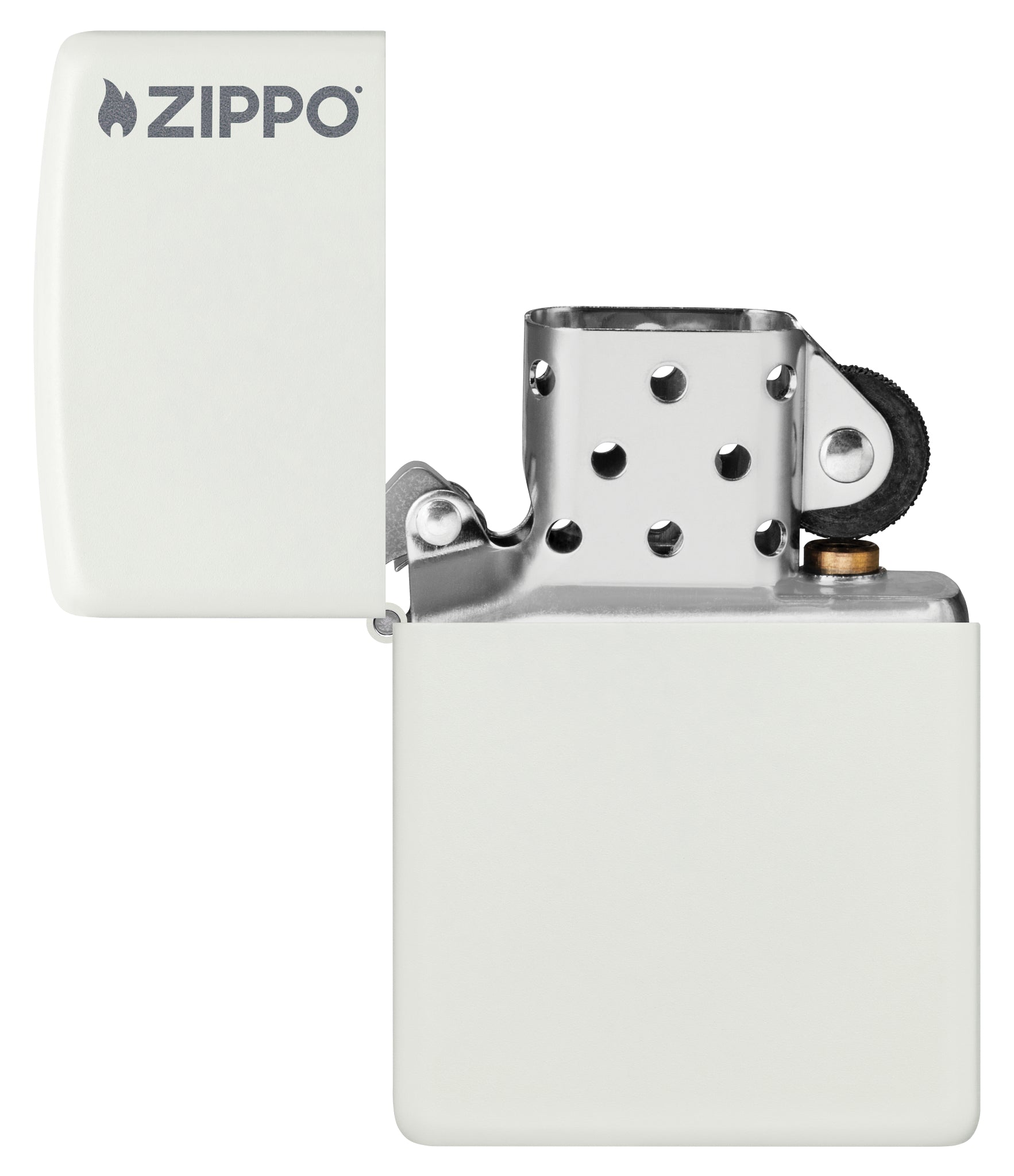 Classic White Matte Zippo Logo - Image 4