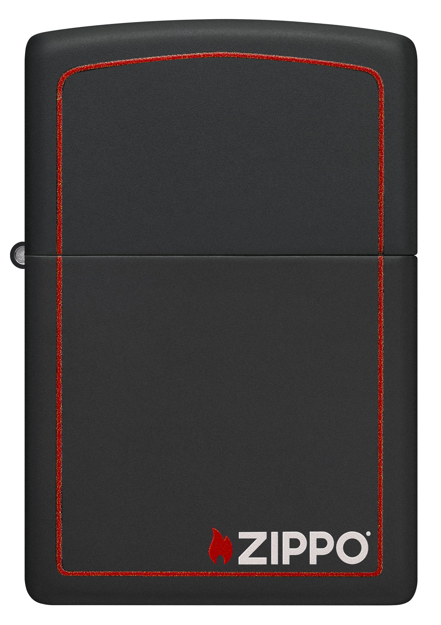 Alternative view of Classic Black and Red Zippo