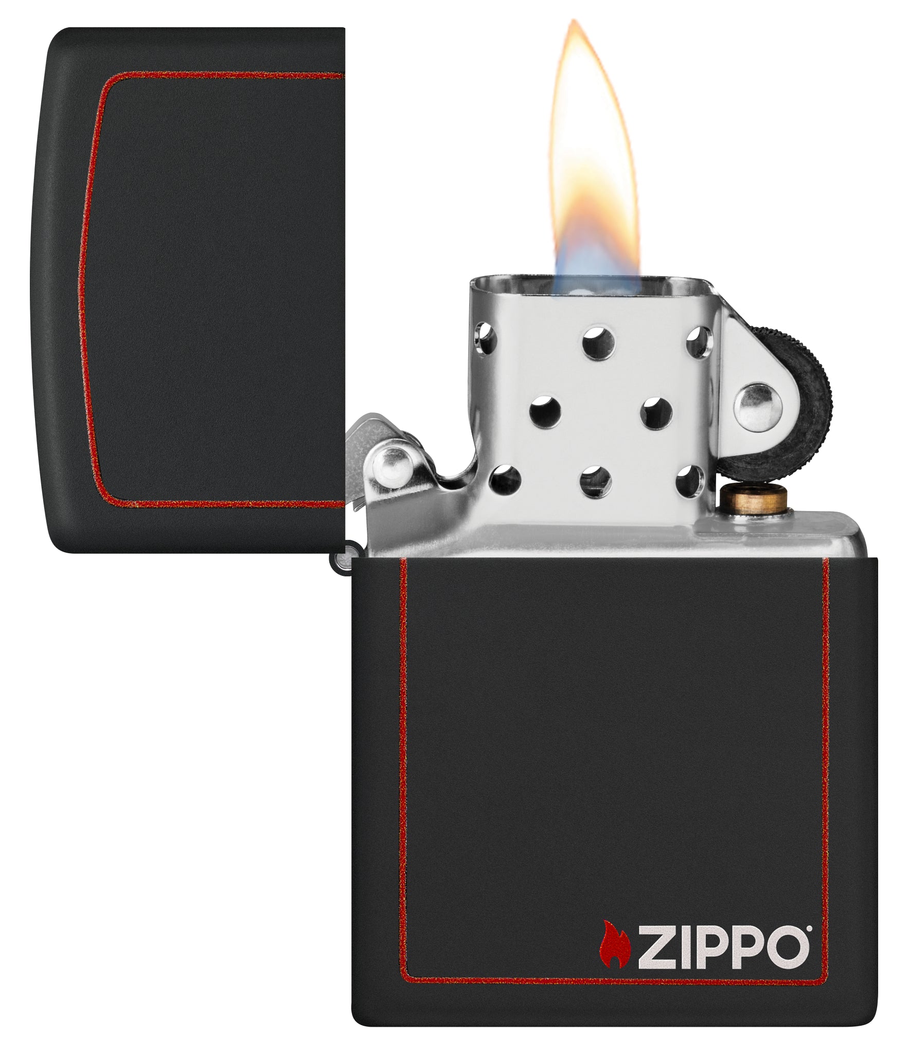Classic Black and Red Zippo - Image 3