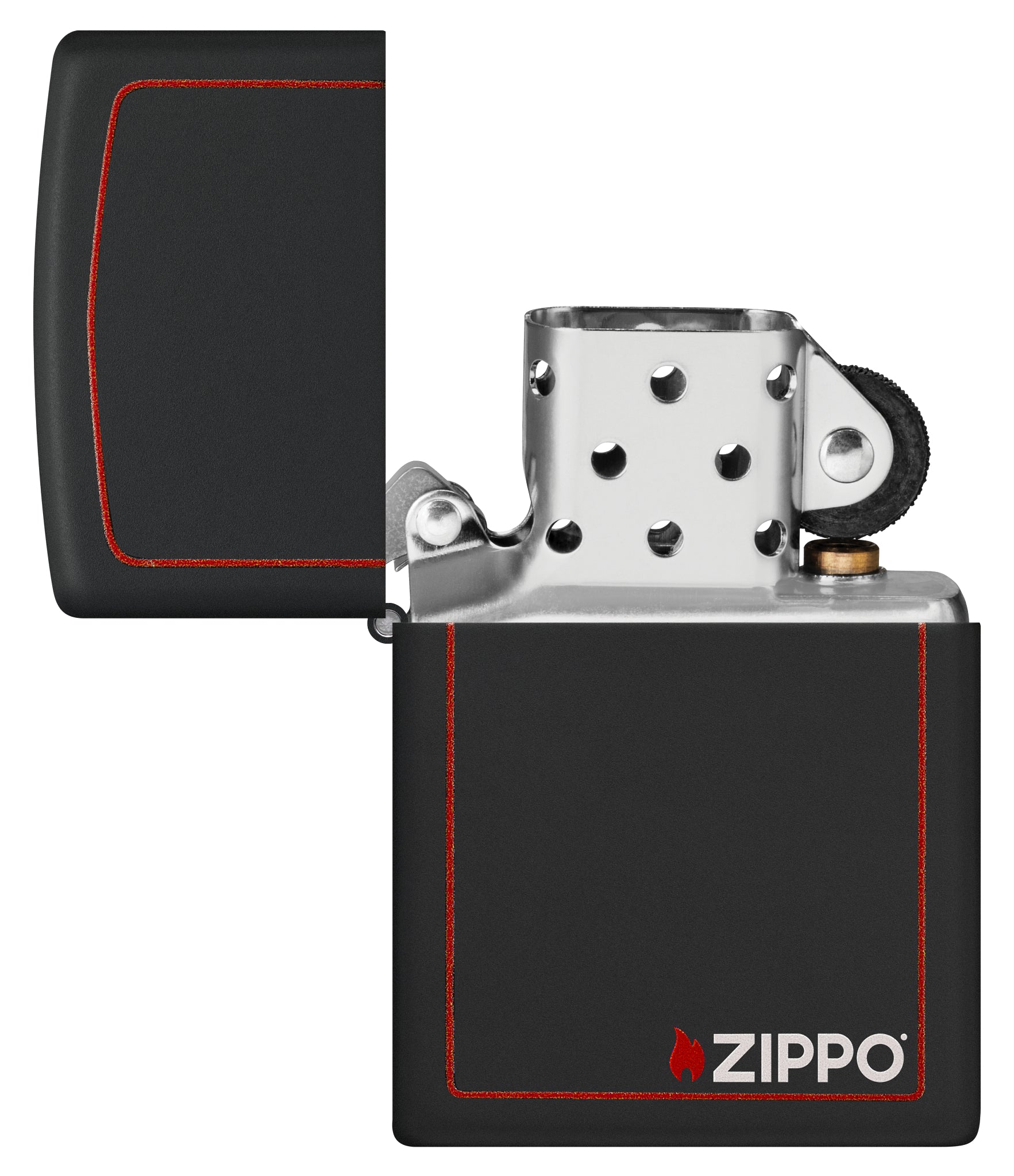 Classic Black and Red Zippo - Image 4
