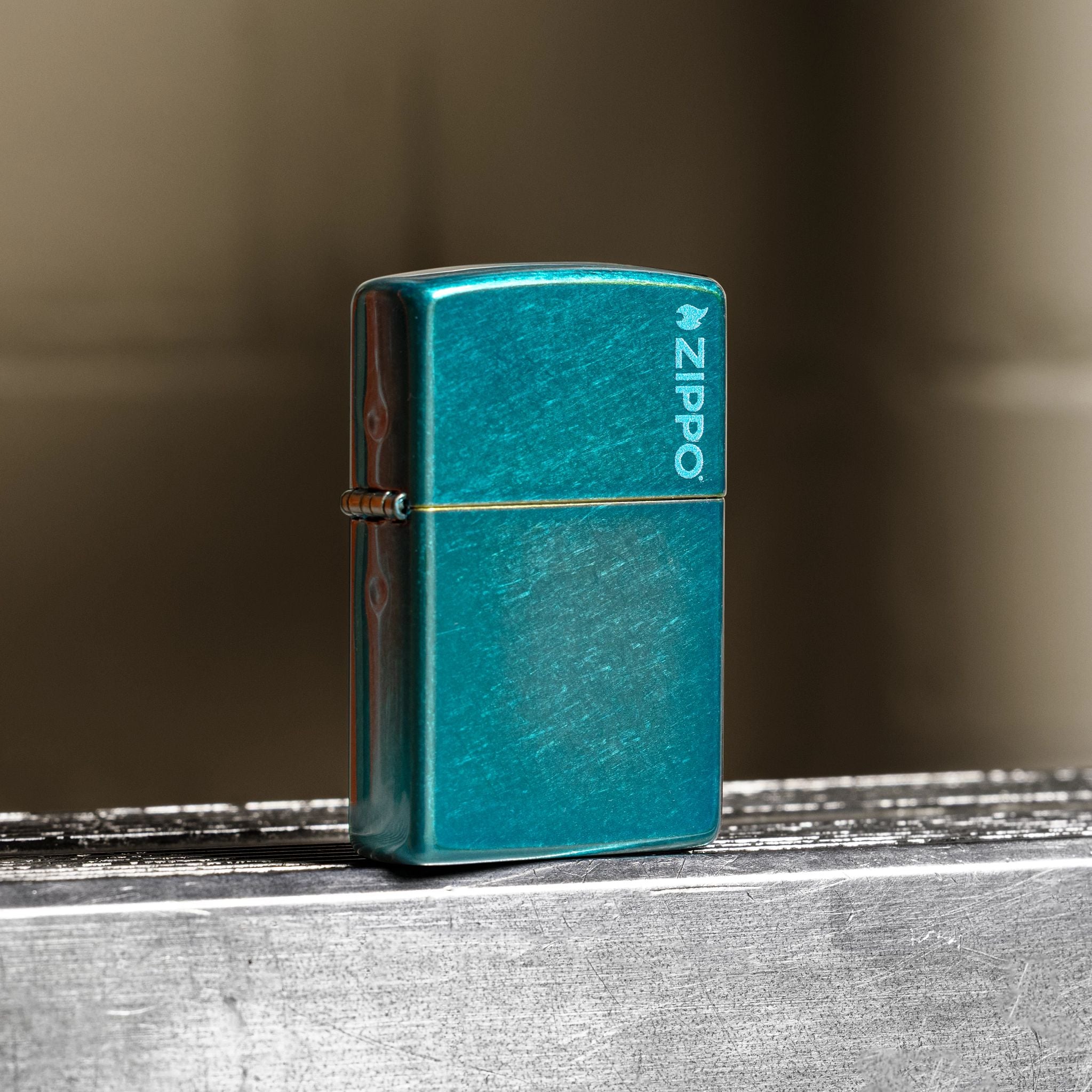 Alternative view of Classic Candy Teal Zippo Logo