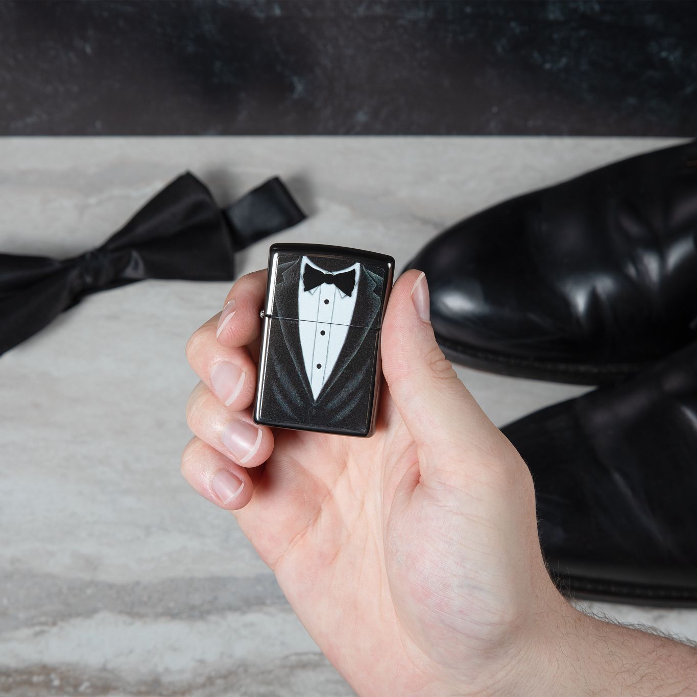 Alternative view of Black Bowtie Design