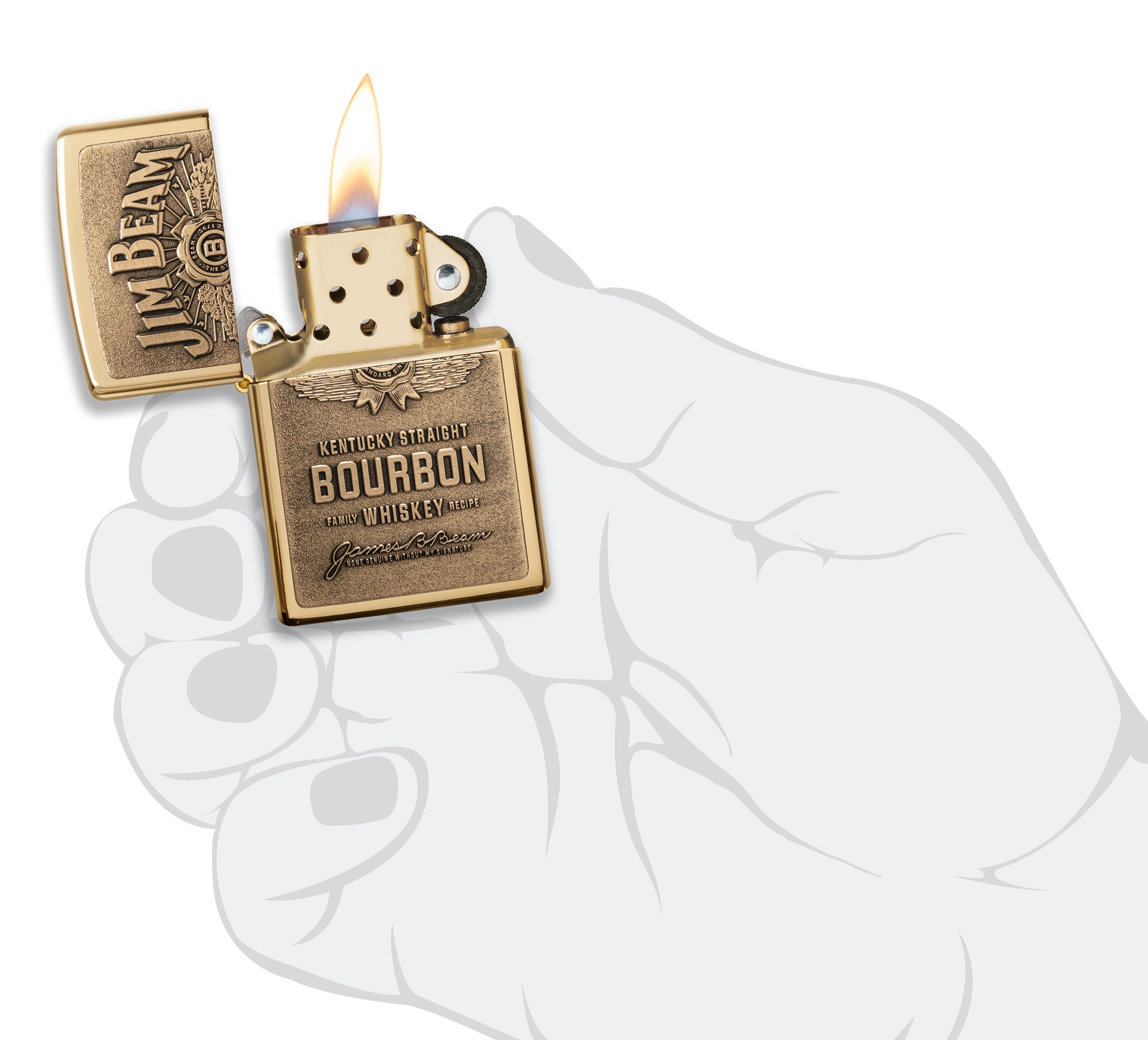 Jim Beam Brass Emblem - Image 4