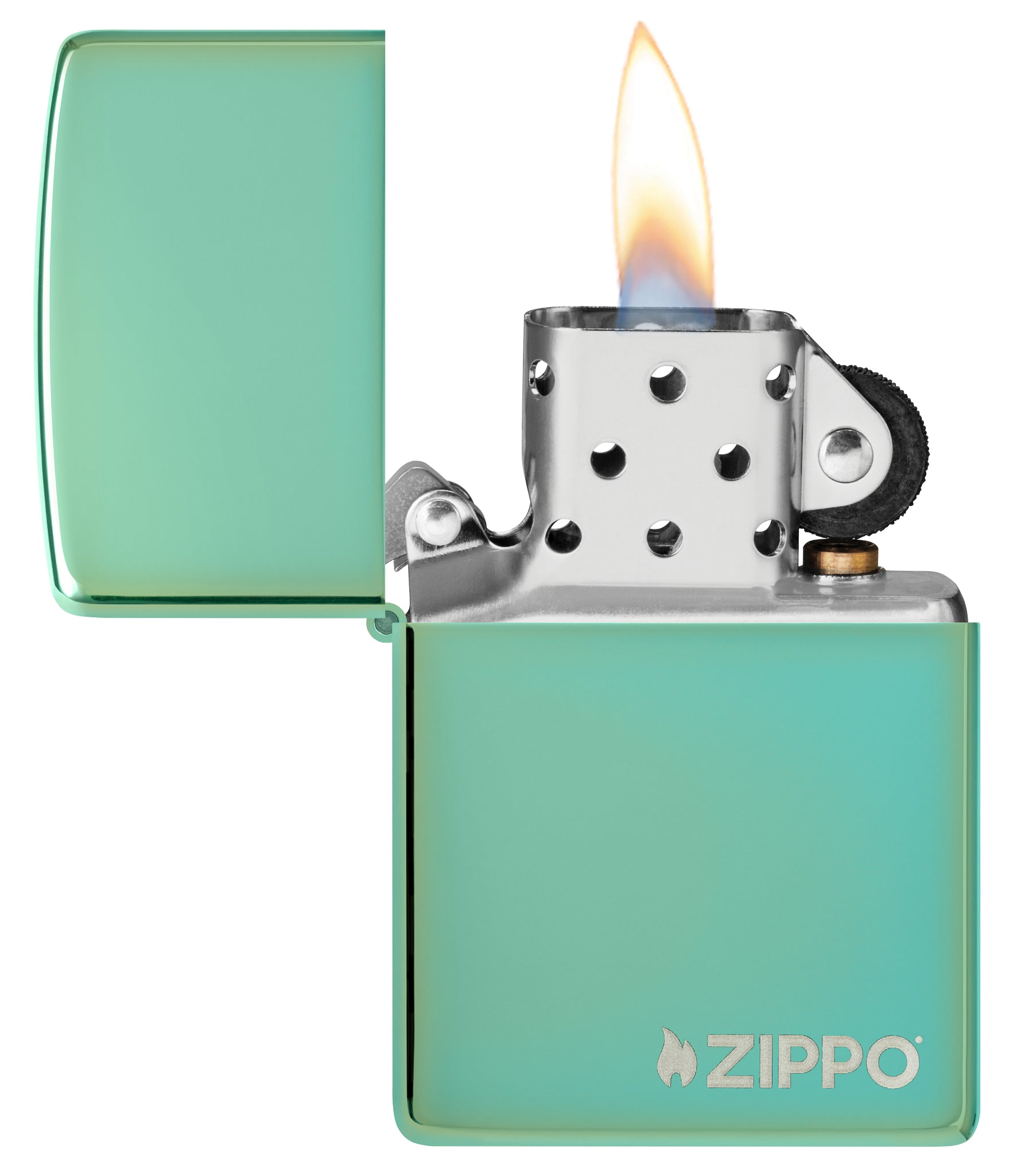 Classic High Polish Green Zippo Logo - Image 3