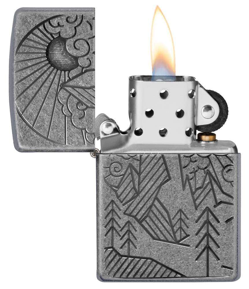 Armor Antique Silver Mountain Design - Image 3