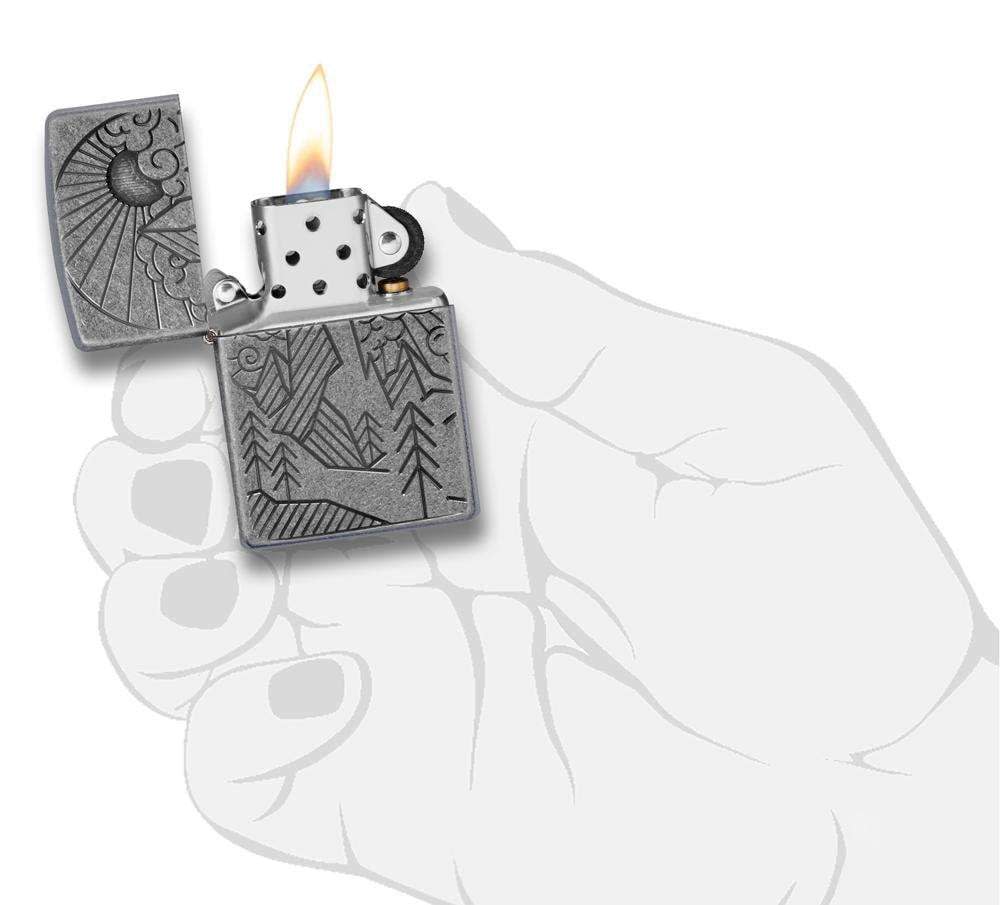 Armor Antique Silver Mountain Design - Image 4
