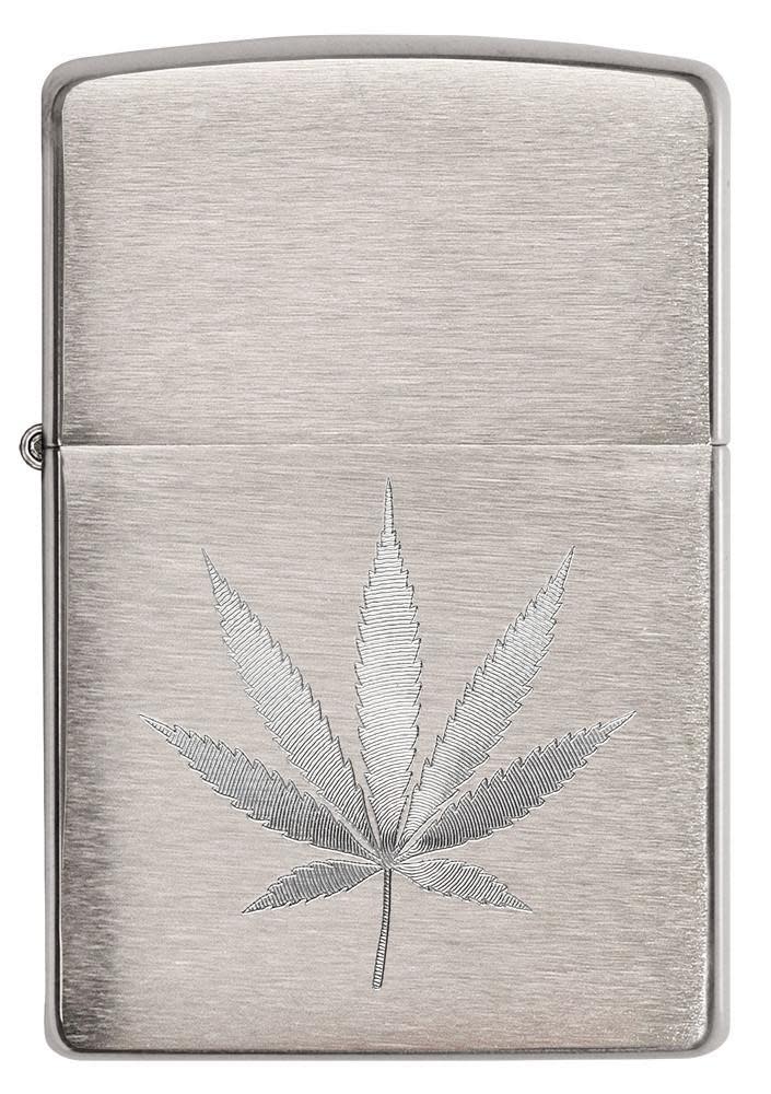 Alternative view of Chrome Marijuana Leaf Design