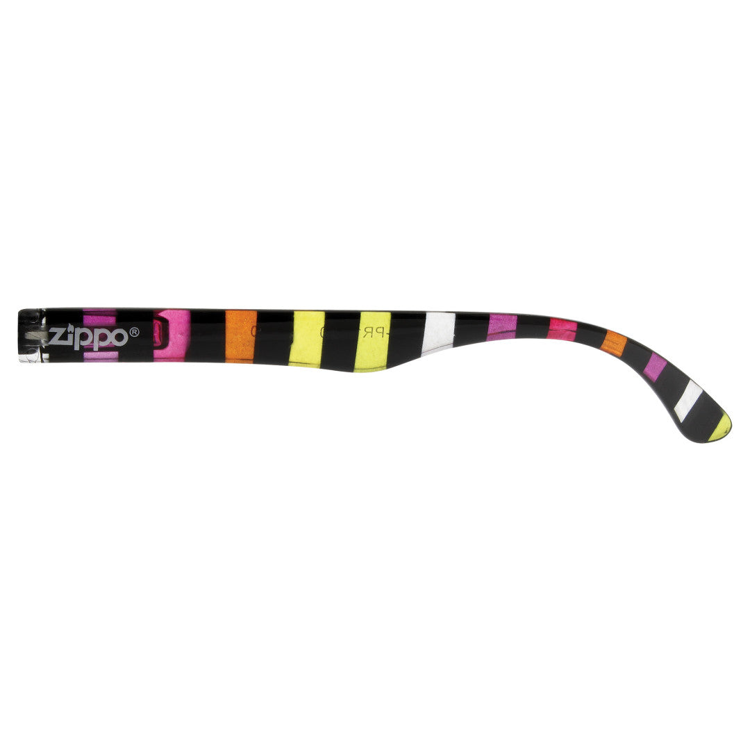 Alternative view of Wide Frame Striped Reading Glasses
