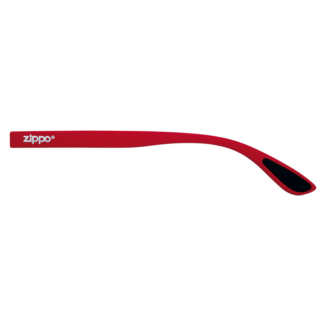 Alternative view of Soft Touch Colorblock Reading Glasses - Red