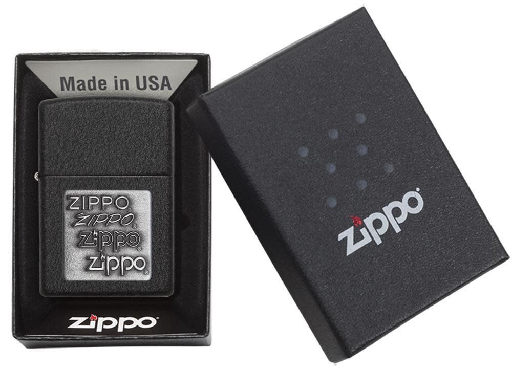 Black Crackle Silver Zippo Logo - Image 4