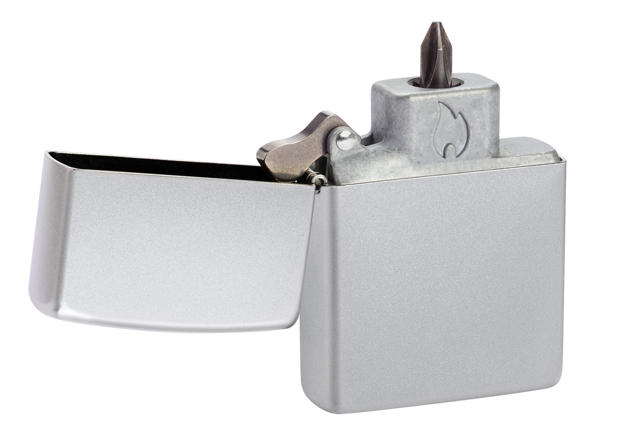 Bit Safe Screwdriver with Satin Chrome Case