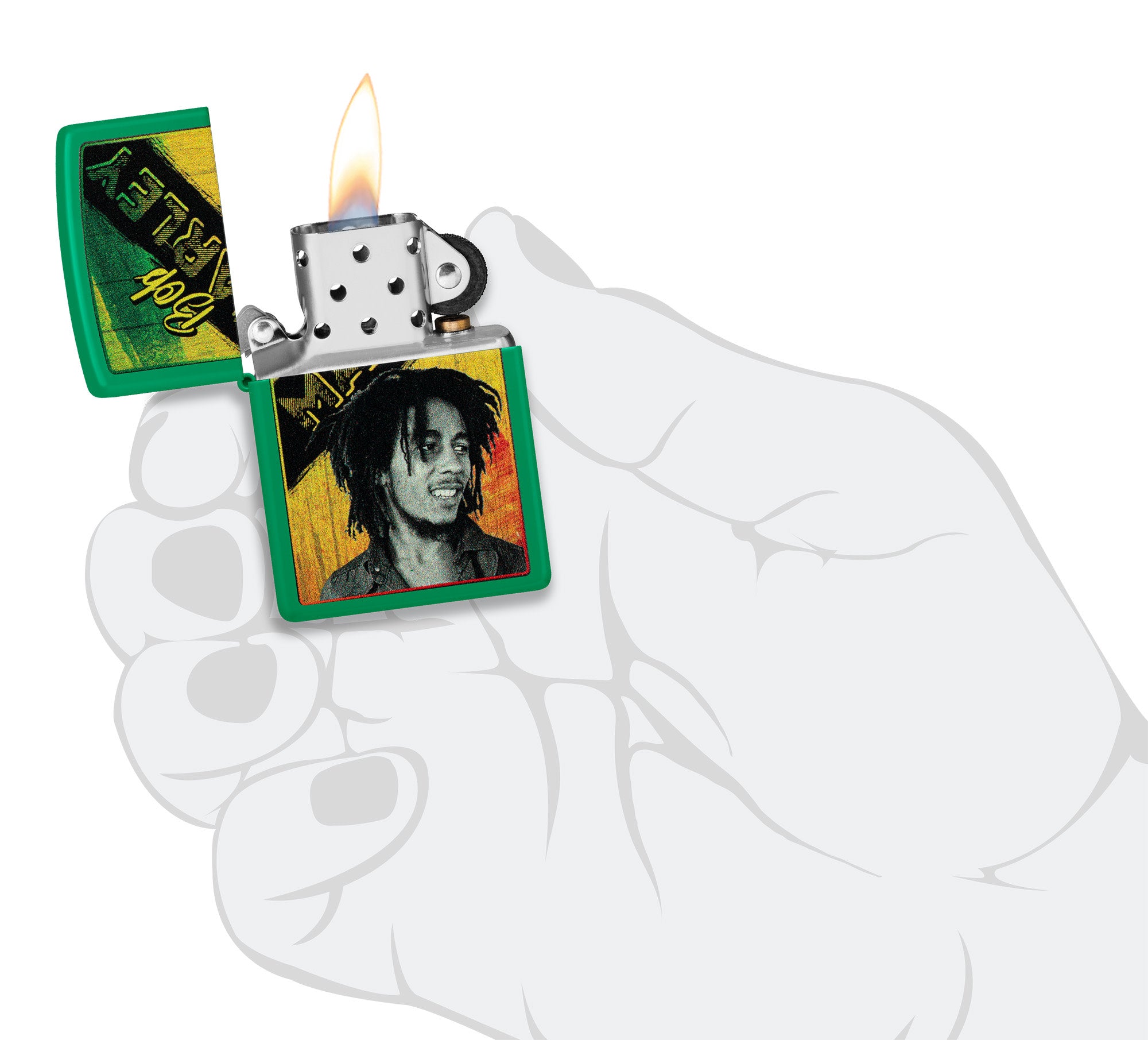 Bob Marley Grass Green Design - Image 4