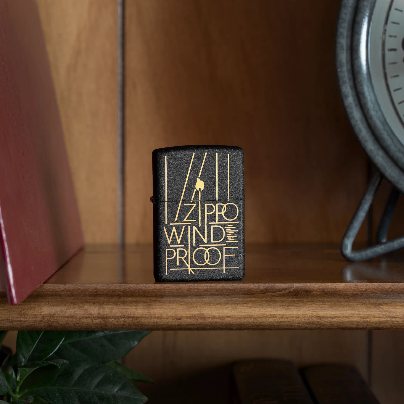 Alternative view of Line Art Zippo Design