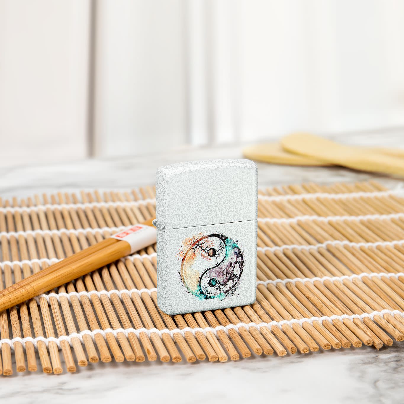 Alternative view of Floral Yin and Yang Design