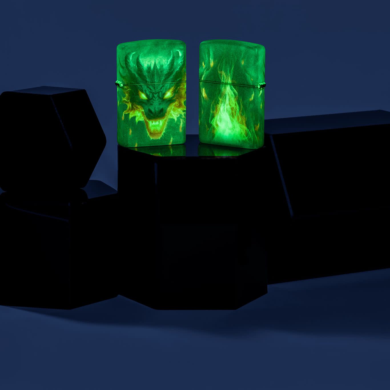 Alternative view of Glowing Dragon Design