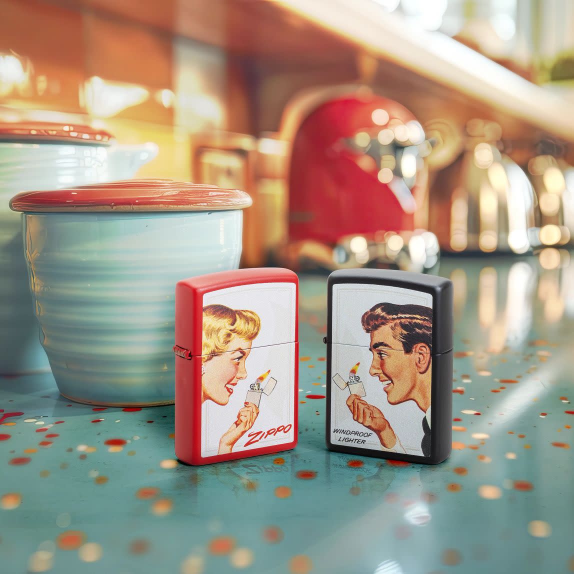 Alternative view of Vintage Ad Lighter Set