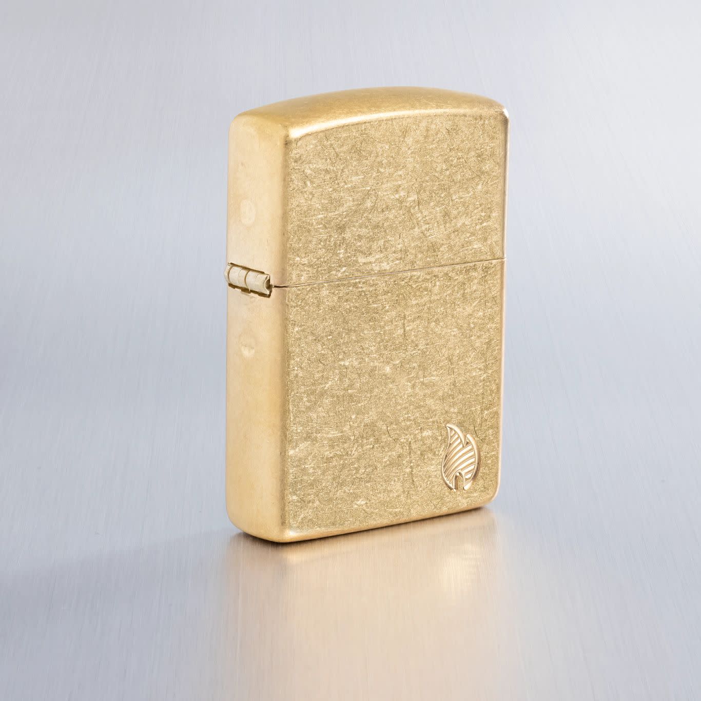 Alternative view of Armor Tumbled Brass Flame Design