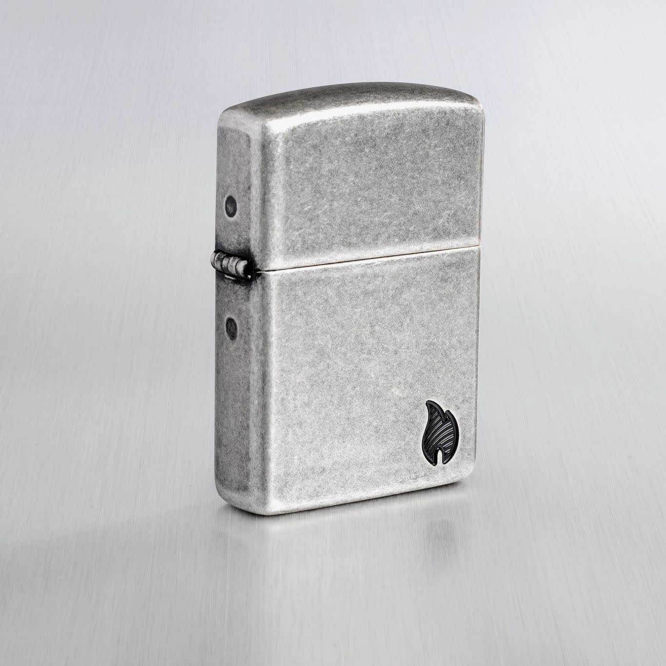 Alternative view of Armor Antique Silver Flame Design