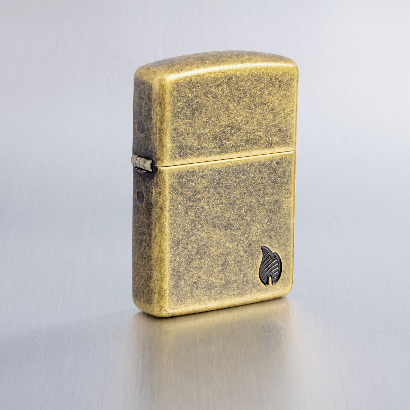 Alternative view of Armor Antique Brass Flame Design