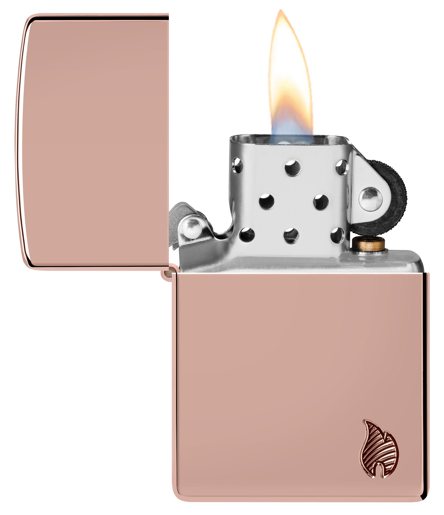 Armor High Polish Rose Gold Flame Design - Image 4