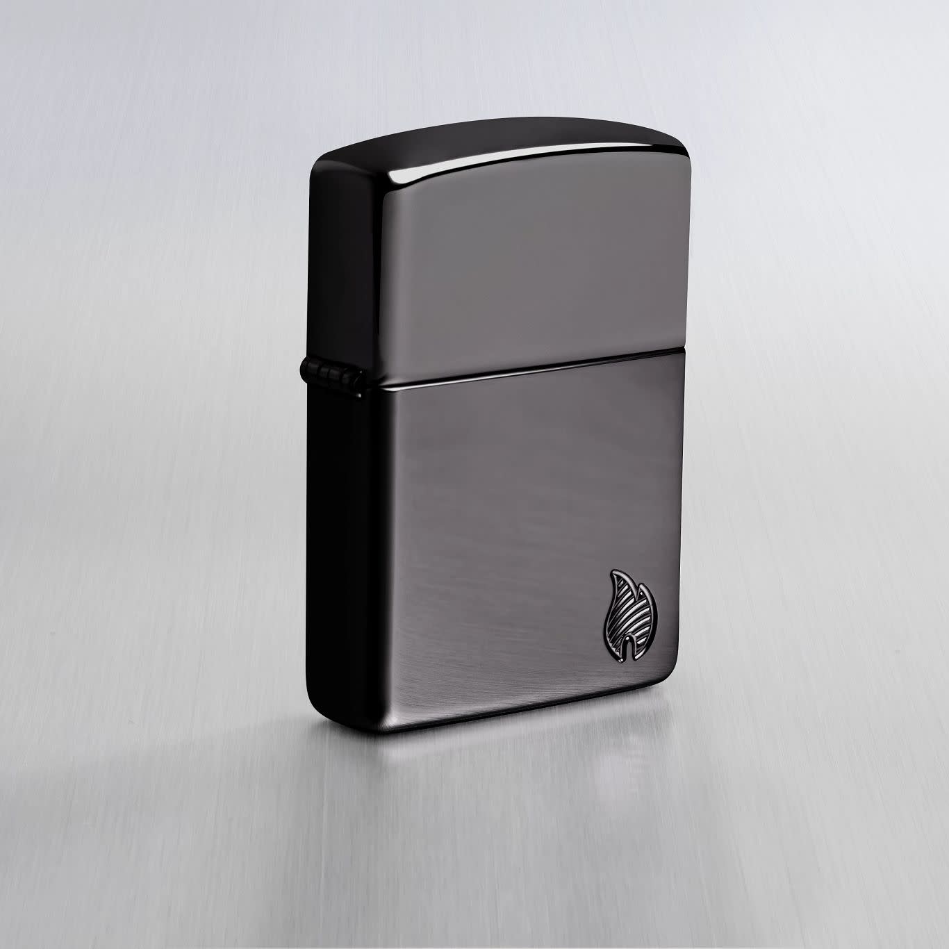 Alternative view of Armor High Polish Black Flame Design