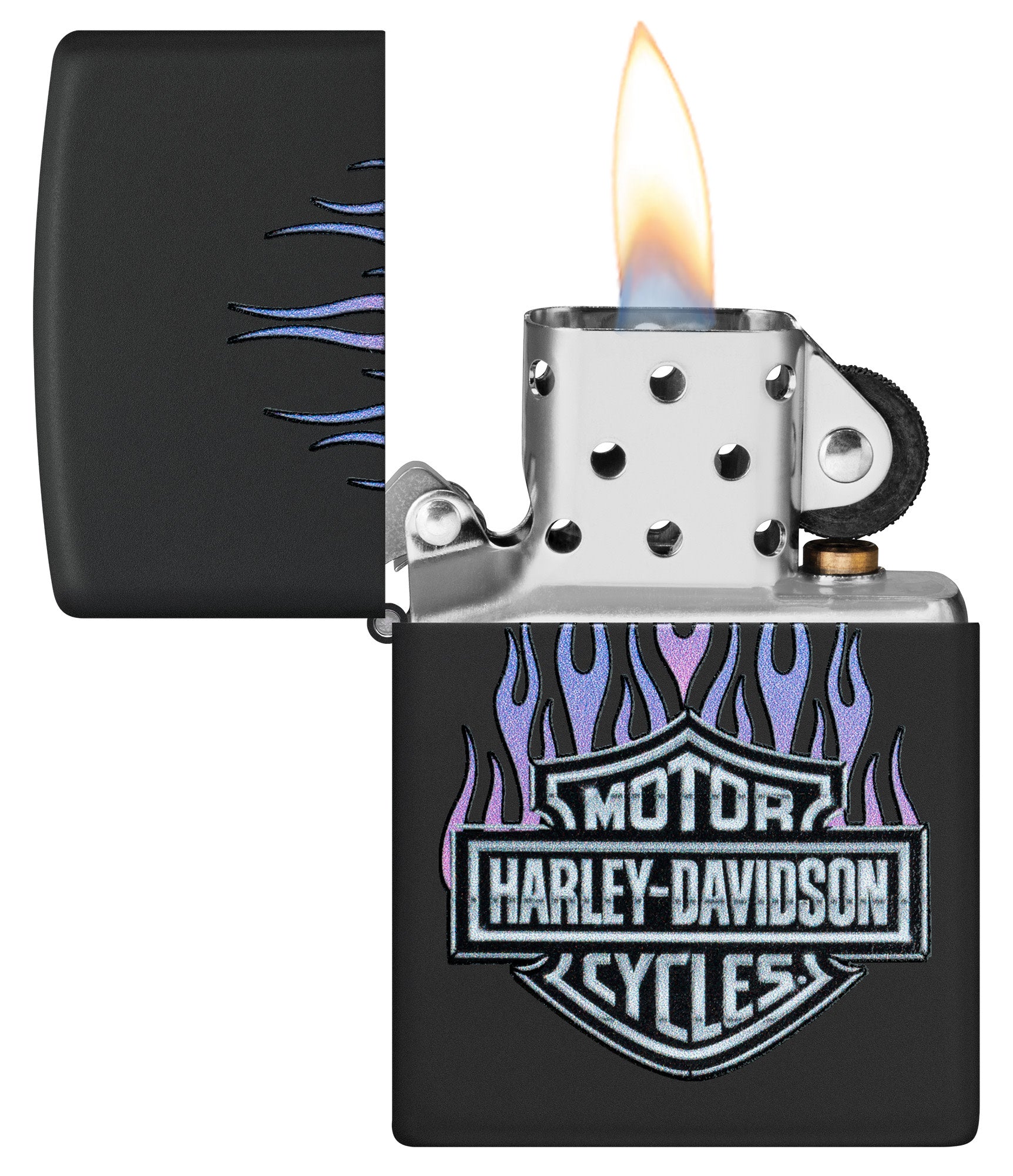 Harley-Davidson Purple Flames Design - Image 4