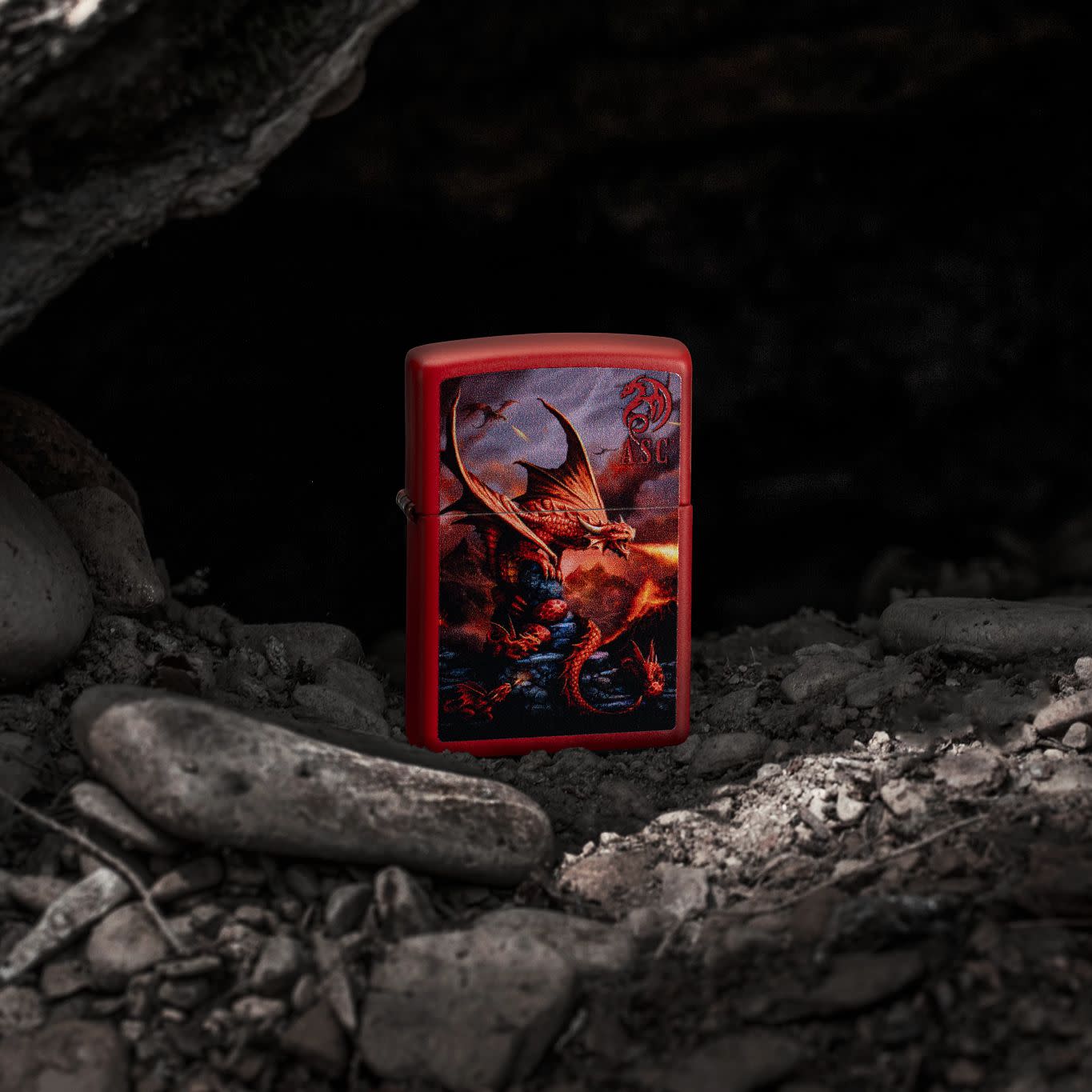 Alternative view of Anne Stokes Fire Dragon Design