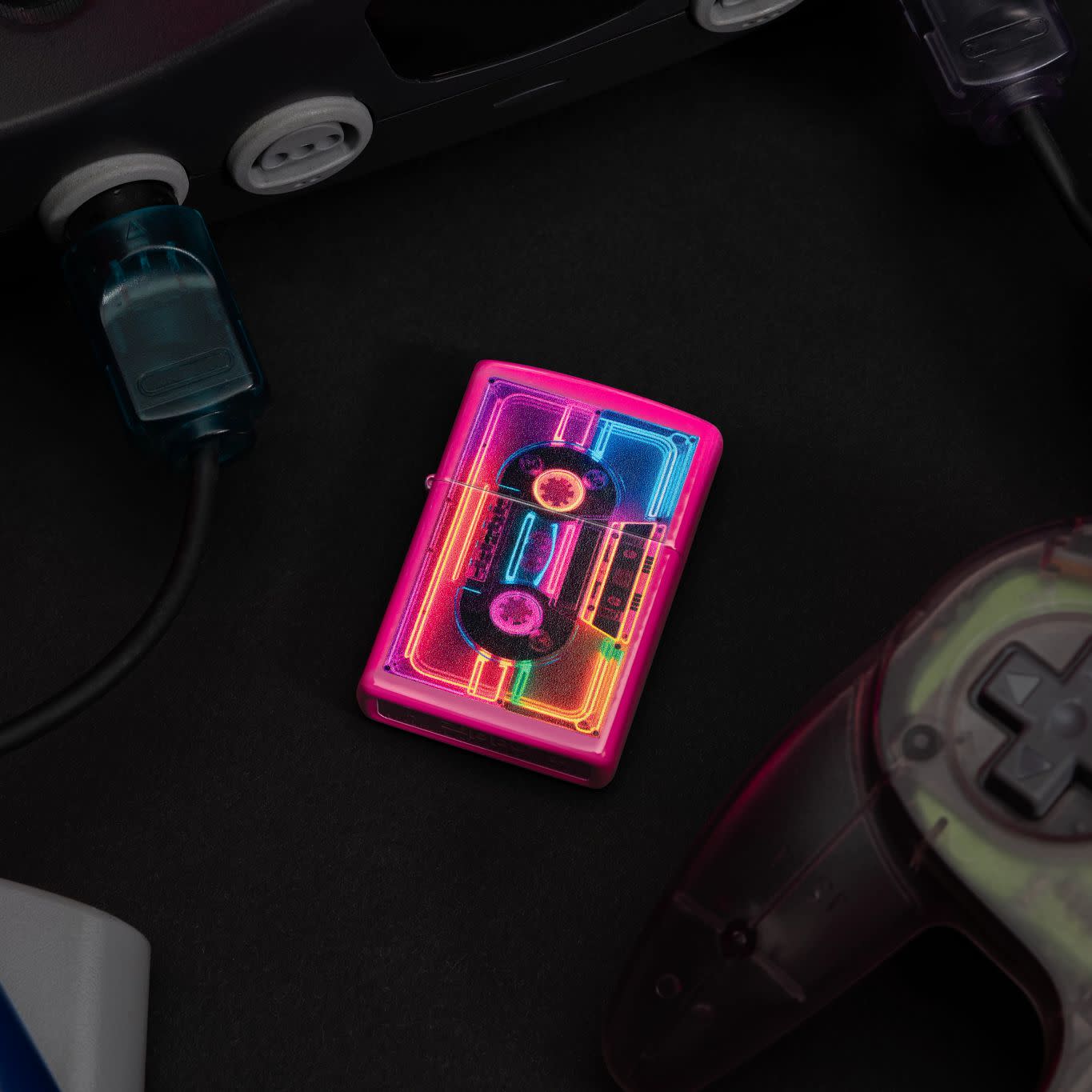 Alternative view of Neon Cassette Design