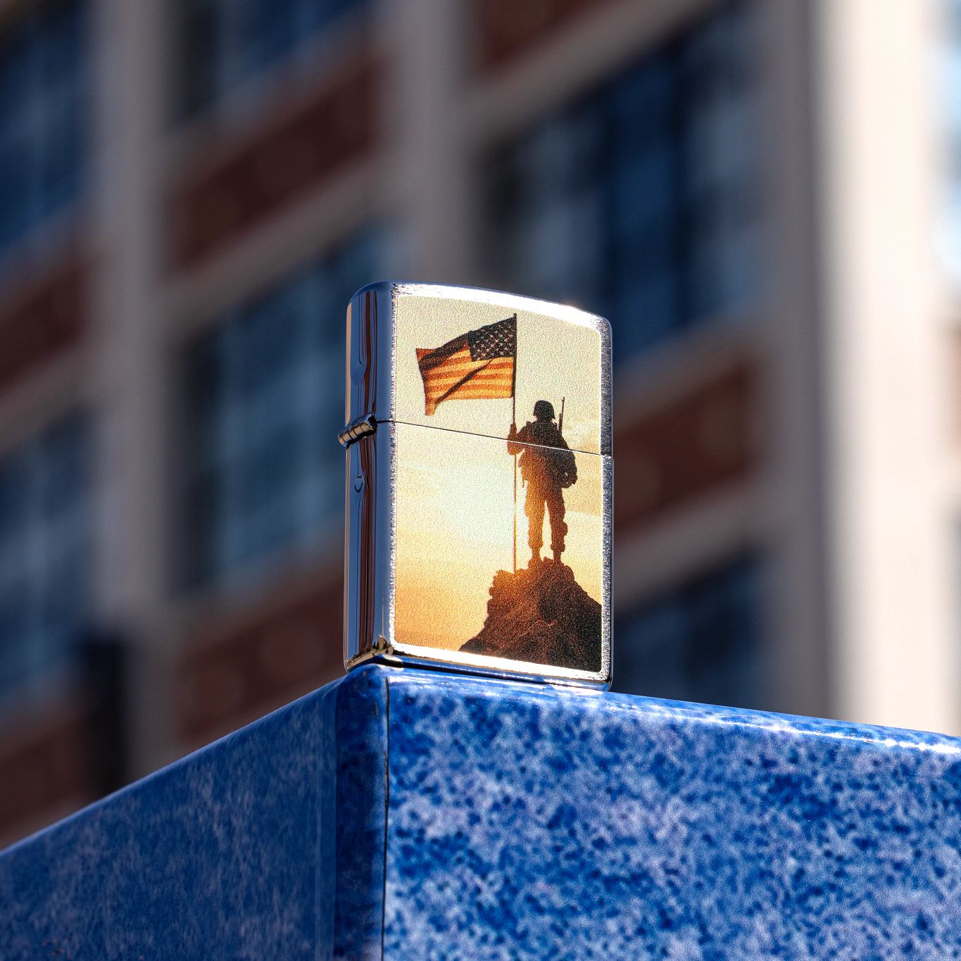 Alternative view of Soldier and Flag Design