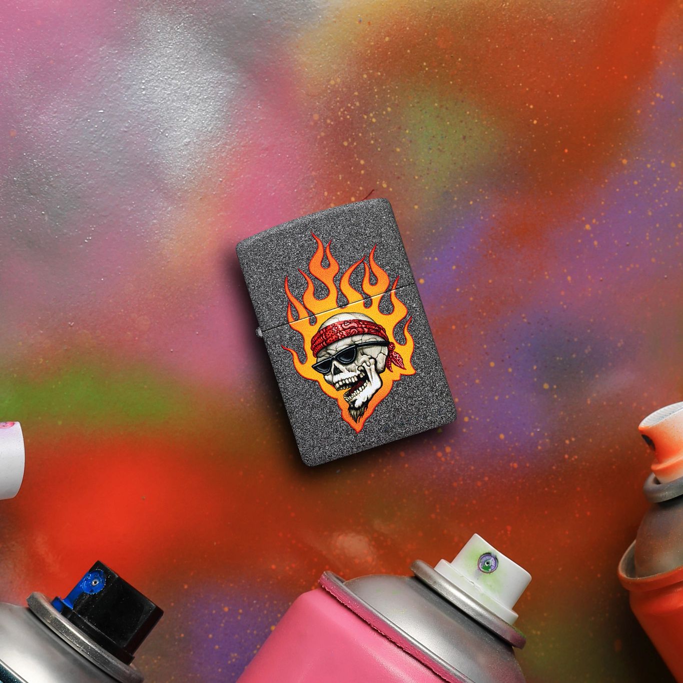 Alternative view of Rietveld Flaming Skull Design