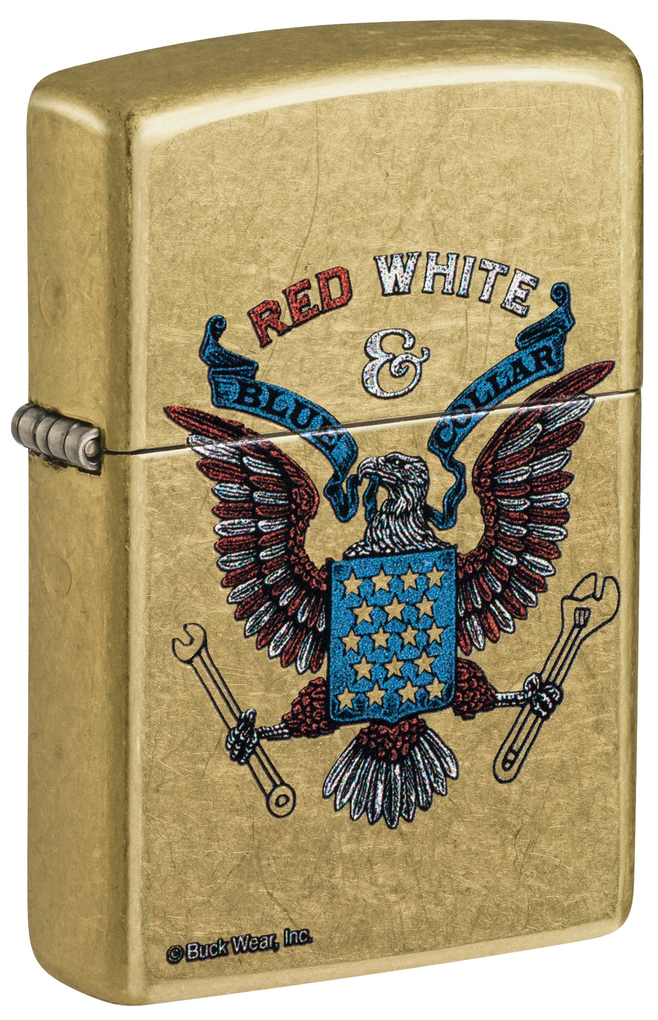 Buck Wear Red White & Blue Collar Design