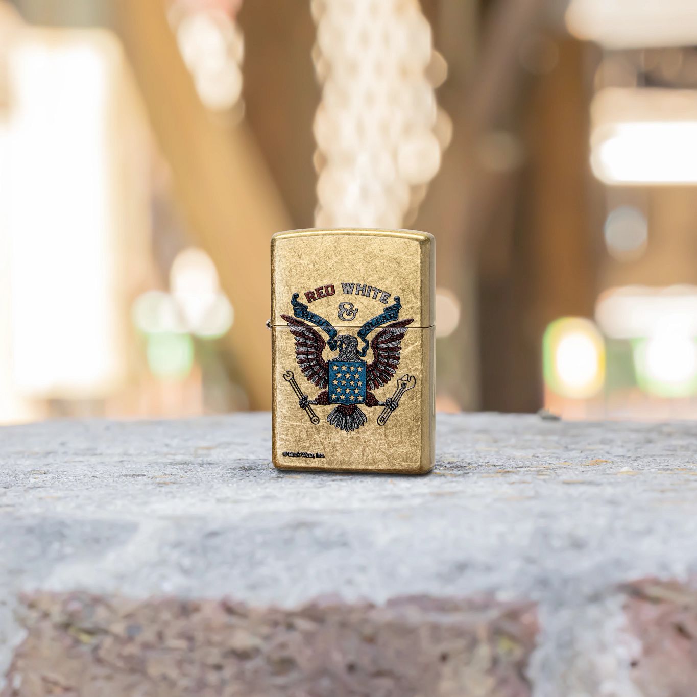 Alternative view of Buck Wear Red White & Blue Collar Design