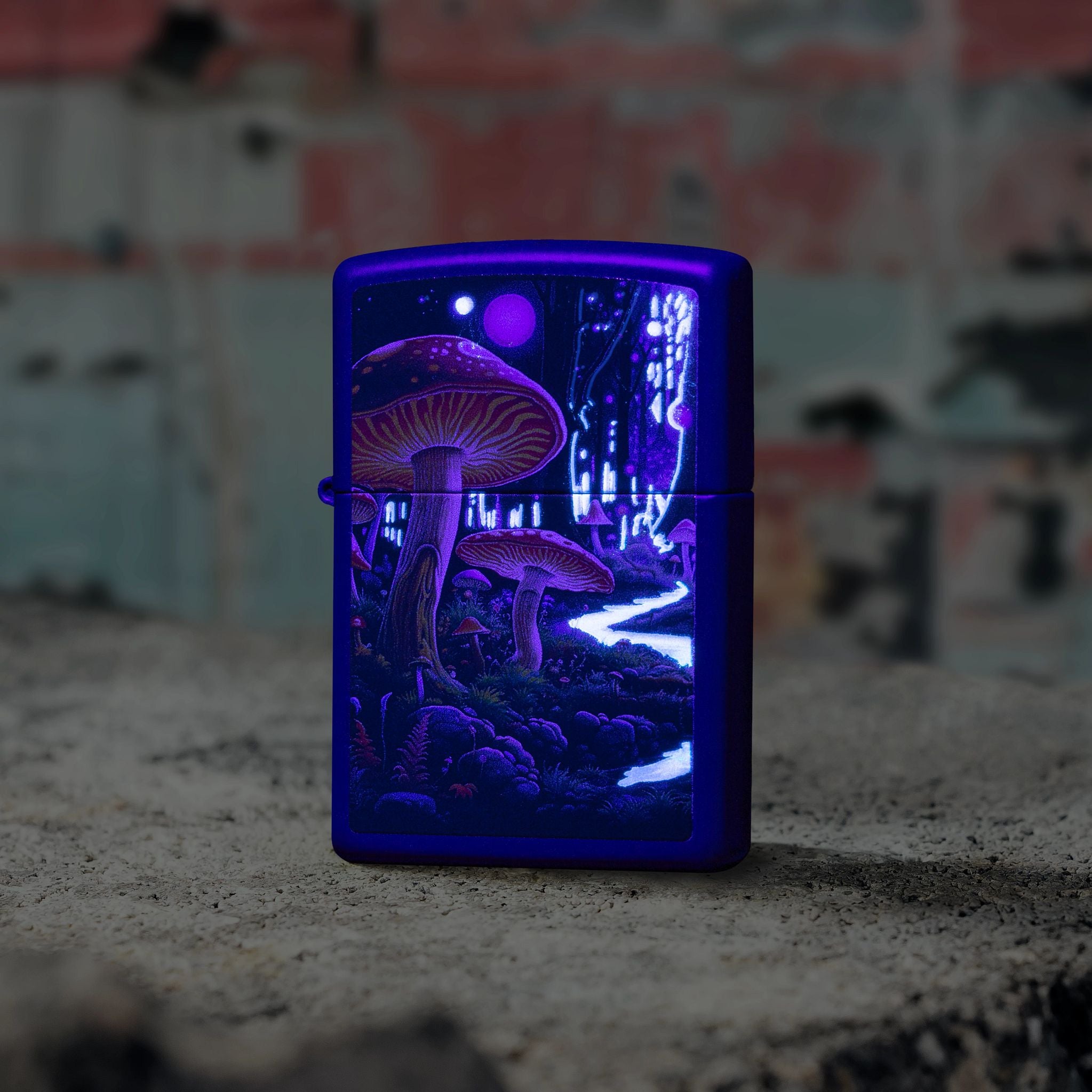 Alternative view of Black Light Mushroom Design